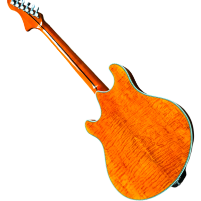 Custom Vesper Trey Fhole Natural Koa Bracing Inside Languedoc Region Electric Guitar - Image 7