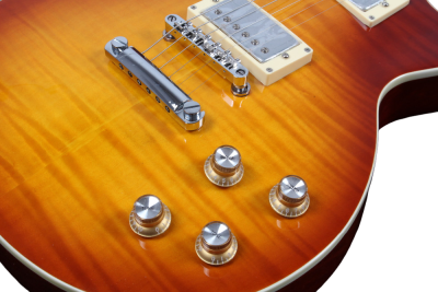Custom Crown Standard Iced Tea Sunburst Gradient Flamed Maple Top Electric Guitar - Image 7