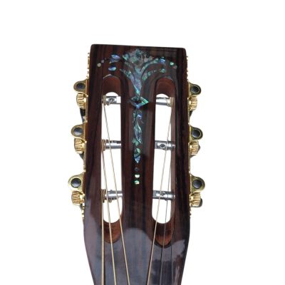 Custom Vertex D45 000 Dreadnought Solid Spruce Electric Acoustic Guitar Tree Of Life Abalone Inlaid - Image 6