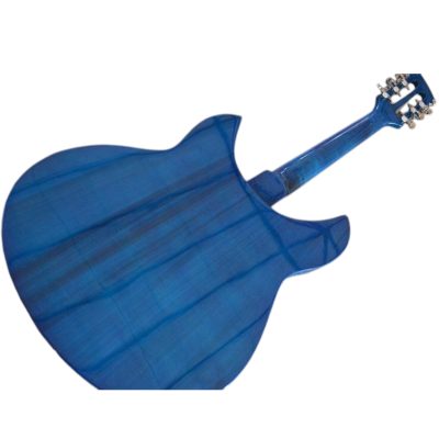Custom Nova Blue Burst 381V69 Semi Hollow 12 String Electric Guitar - Image 3