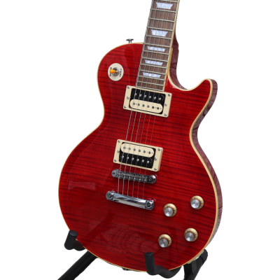 Custom Crown Standard Red Rosso Corsa Slash Flamed Maple Top Finish Guitar