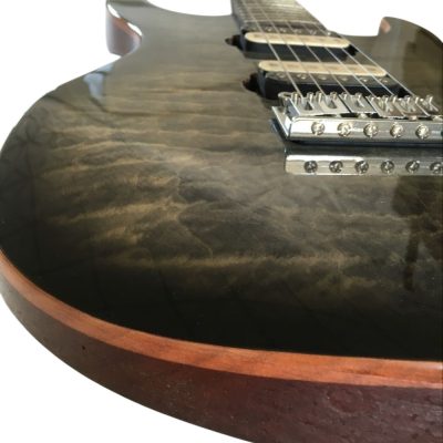 Custom Magnitude Modern Satin Flame Guitar Trans Charcoal Burst Finish - Image 10