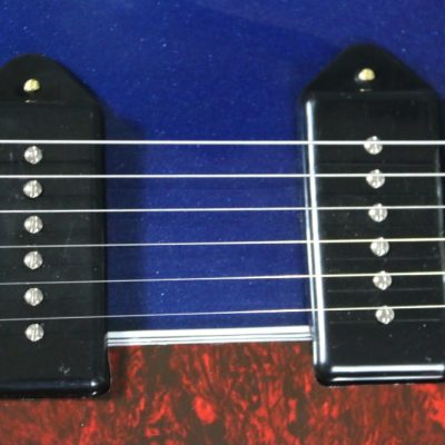 Custom Crown Cobalt Blue Metallic Fhole Archtop P90 Electric Guitar - Image 17