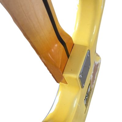Custom Regent Yngwie Malmsteen Play Loud Scalloped Maple Fretboard Heavy Relic Yellow Guitar - Image 10