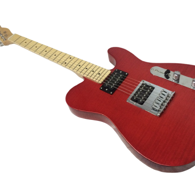Custom Regent Crimson Red Transparent John 5 FMT HH Dual Humbucker Setup Electric Guitar - Image 4