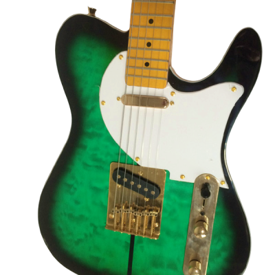 Custom Regent Merle Tuff Dog Emerald Green Burst Guitar