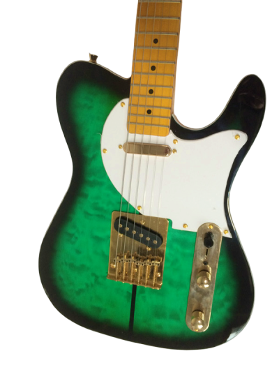 Custom Regent Merle Tuff Dog Emerald Green Burst Guitar