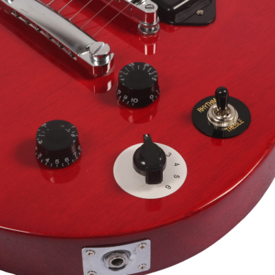 Custom Crown Bob Angus Cherry Red P90 Soapbar Pickups Marley Electric Guitar - Image 7
