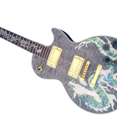 Custom Crown Abalone Dragon Shell Inlay Electric Guitar - Image 11