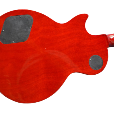 Custom Crown Crimson Quilt Top Dark Fire Bigsby Vibrato Tailpiece P90 Humbucker Pickups Guitar - Image 5
