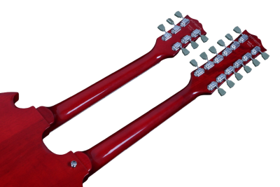 Custom Crown SG Jimmy Page Heritage Cherry Double Neck 12 6 String EDS1275 Electric Guitar - Image 6