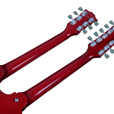 Custom Crown SG Jimmy Page Heritage Cherry Double Neck 12 6 String EDS1275 Electric Guitar - Image 6