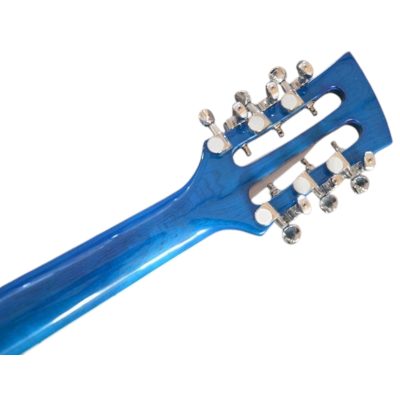 Custom Nova Blue Burst 381V69 Semi Hollow 12 String Electric Guitar - Image 4