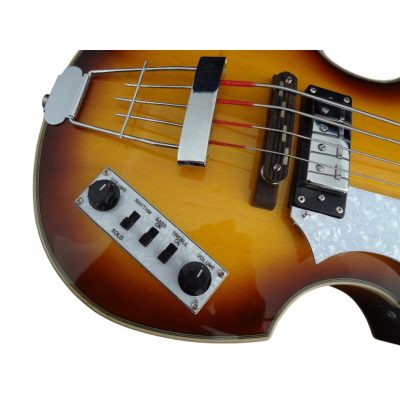 Custom Vale Vintage Sunburst McCartney Ignition Series Violin Bass - Image 11