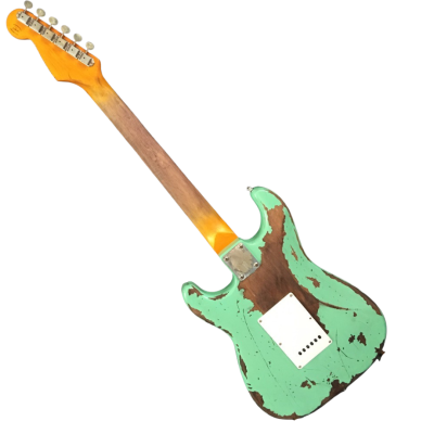 Custom Regent John Surf Green Heavy Relic Aged Worn Electric Guitar - Image 7