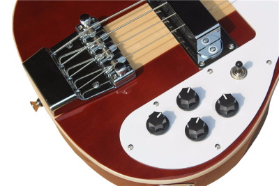 Custom Nova 4003 Mapleglo Center Amber Brown Finish 4 String Bass - Image 7
