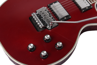 Custom Crown Alex Candy Apple Red Lifeson Axcess Locking Tremolo Guitar - Image 3