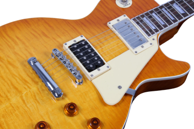 Custom Crown Standard Jimmy Lemonburst Flamed Maple Top Electric Guitar - Image 5