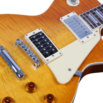 Custom Crown Standard Jimmy Lemonburst Flamed Maple Top Electric Guitar - Image 5