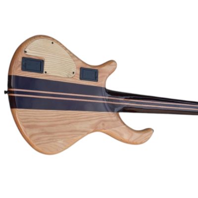 Custom Onyx Patriot Dark Gray Flame Maple 6 String Bass - Image 5