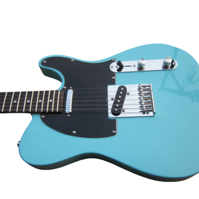 Custom Regent Daphne Blue Muddy Chrome Lipstick Style Neck Pickup Single Coil Bridge Pickup Guitar - Image 4