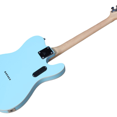 Custom Regent Pastel Daphne Blue Tree Of Life Inlay Electric Guitar Left Handed - Image 3
