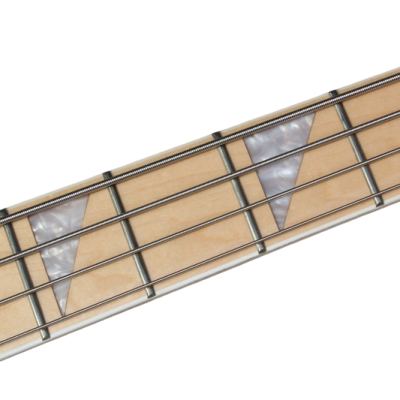 Custom Nova 4003 Mapleglo Center Amber Brown Finish 4 String Bass - Image 8