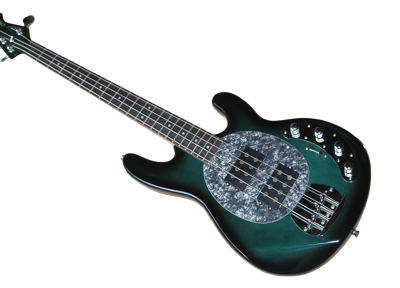 Custom Aether Sting Teal Burst Ray 4 String Bass - Image 6