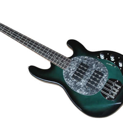 Custom Aether Sting Teal Burst Ray 4 String Bass - Image 6