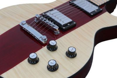 Custom Crown Spotlight Walnut Strip Running Straight Down 6 String Guitar - Image 6