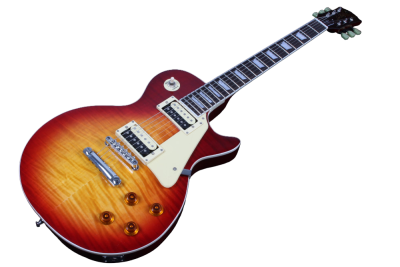Custom Crown Heritage Cherry Sunburst Flame Maple Top Electric Guitar Open Coil Zebra Pickups - Image 8