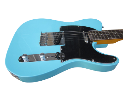 Custom Regent Daphne Blue Muddy Chrome Lipstick Style Neck Pickup Single Coil Bridge Pickup Guitar - Image 5