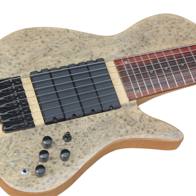 Custom Solis Emperor Matt G Birdseye 7 String Bass 4 Pickups