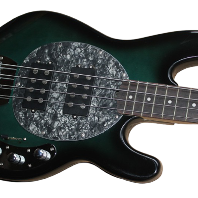 Custom Aether Sting Teal Burst Ray 4 String Bass - Image 7