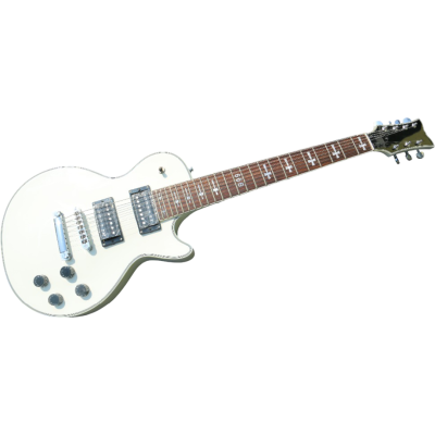 Custom Crown Standard James Iron Cross Fretboard Inlay Alpine White Guitar - Image 7