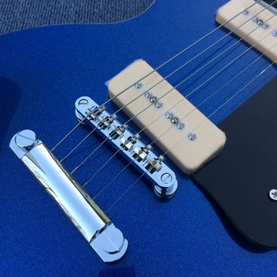 Custom Crown Doodad Dany Metallic Blue Electric Guitar - Image 7