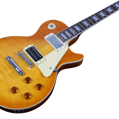 Custom Crown Standard Jimmy Lemonburst Flamed Maple Top Electric Guitar