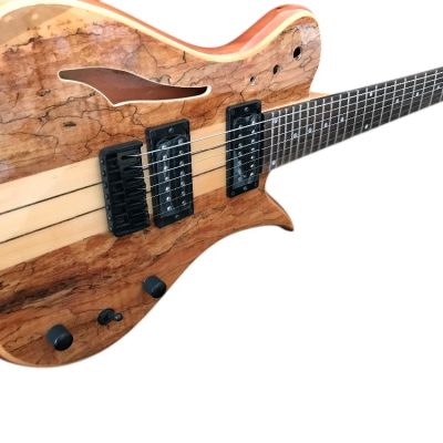 Custom Vesper Languedoc Region Natural Spalted Maple Weneer Finish 7 String Guitar - Image 5