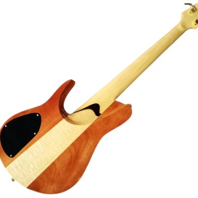Custom Solis Imperial Single Cutaway Zebra Wood Body 5 String Bass - Image 8