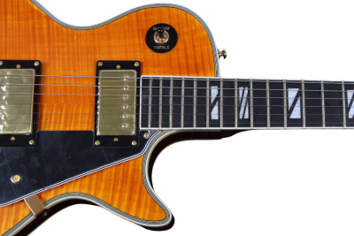 Custom Crown Supreme 25 50 Amber Flame Maple Top Electric Guitar - Image 8