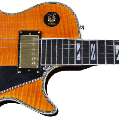 Custom Crown Supreme 25 50 Amber Flame Maple Top Electric Guitar - Image 8