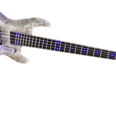 Custom Axis Plexiglass Acrylic Lucite Blue LED 5 String Bass - Image 6