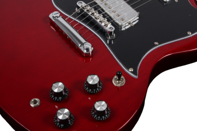 Custom Crown SG Heritage Cherry Angus Dual Humbucker Pickups Thunderstruck Guitar Lightning Bolt Fretboard Inlays - Image 7