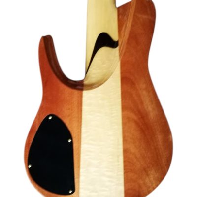 Custom Solis Imperial Single Cutaway Zebra Wood Body 5 String Bass - Image 9