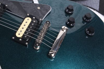 Custom Crown Teal Blue Flip Flop Finish Studio Electric Guitar - Image 7