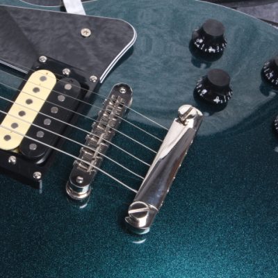 Custom Crown Teal Blue Flip Flop Finish Studio Electric Guitar - Image 7