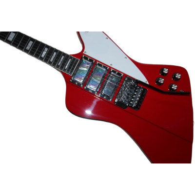 Custom Crown Cardinal Red Firebird VII 6 String Tremolo Guitar Mini Humbuckers - Image 9