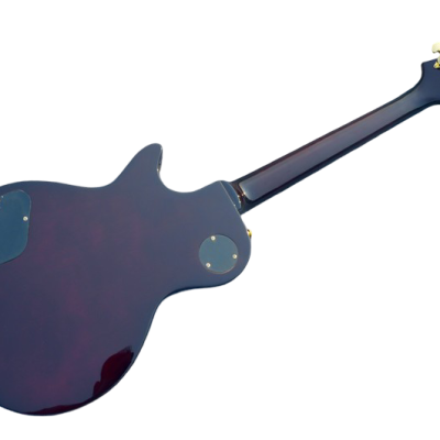 Custom Topaz Mahogany Body In Hand Laid High Grade Mosaic Guitar - Image 14
