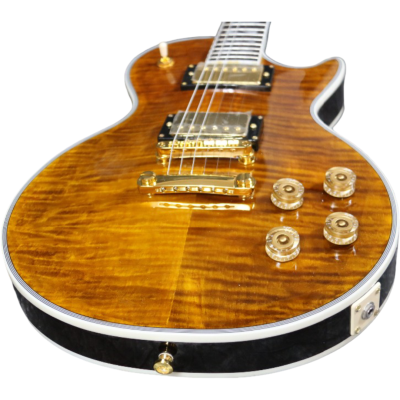Custom Crown Supreme Desert Root Beer Burst Quilted Maple Top Electric Guitar - Image 7
