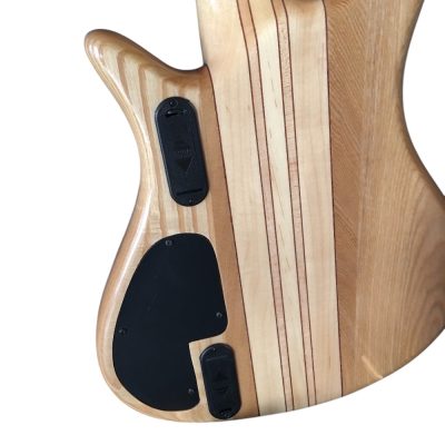 Custom Onyx Patriot Translucent Charcoal Burst Flamed Maple 6 String Bass Multi Fanned Fret - Image 8